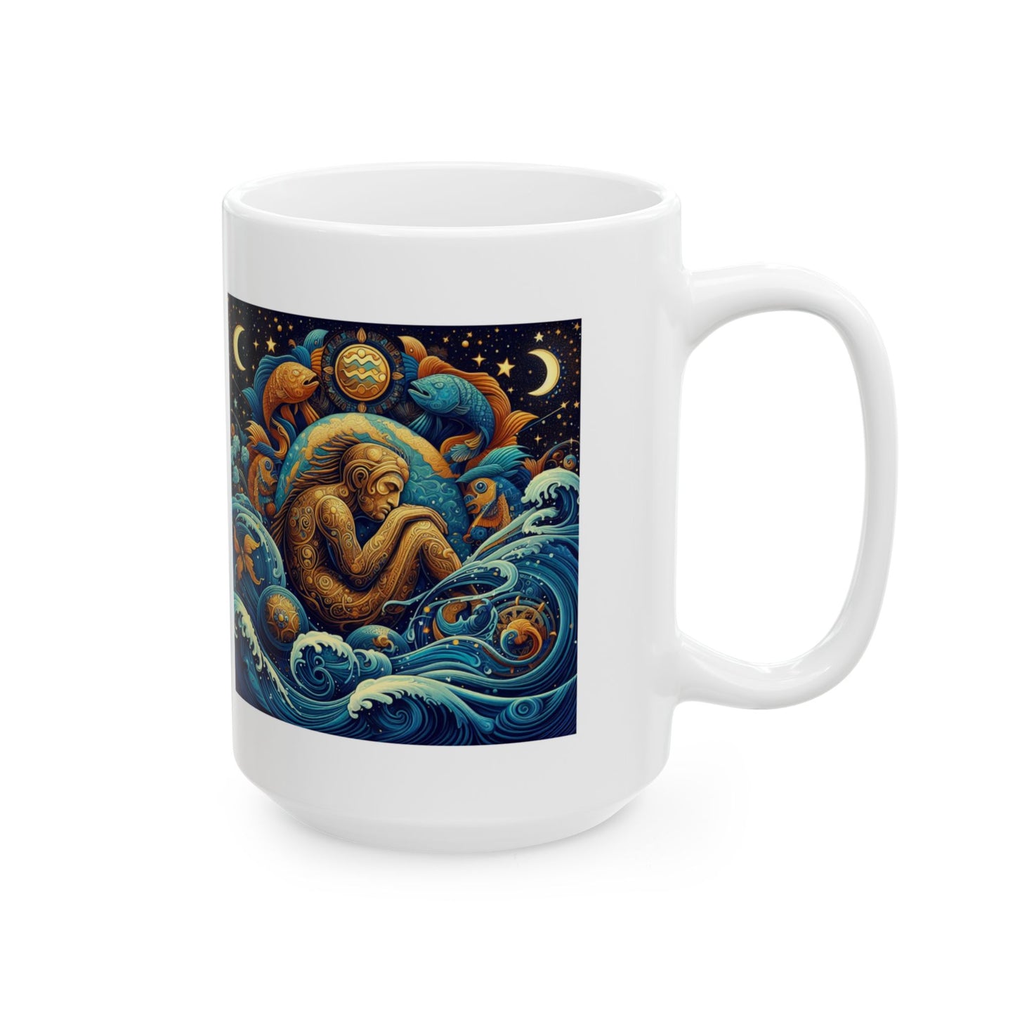 Aquarius Ceramic Mug 11oz