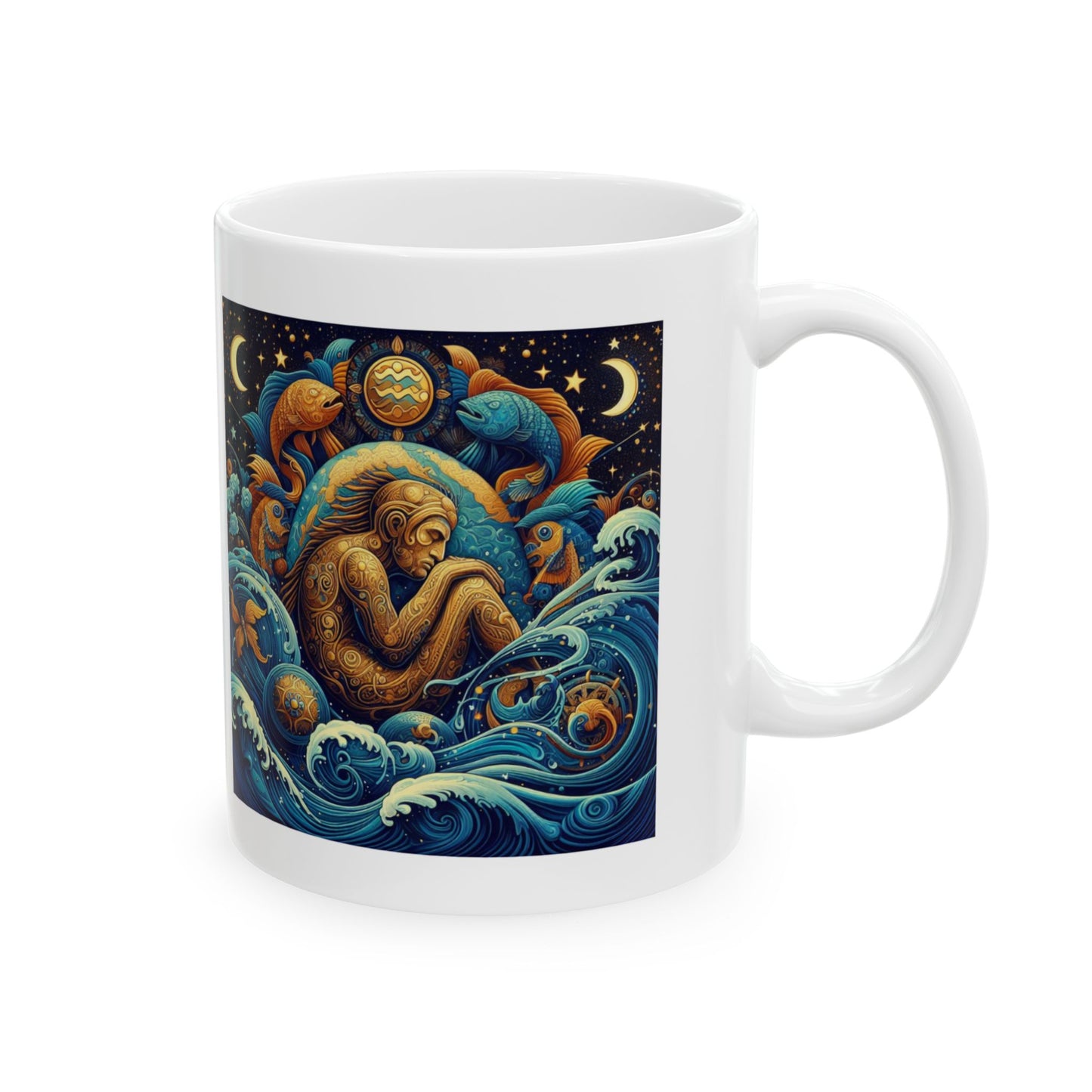 Aquarius Ceramic Mug 11oz