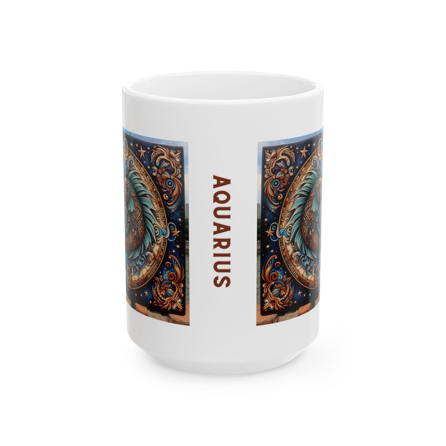 Aquarius Ceramic Mug 11oz