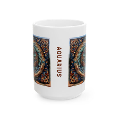 Aquarius Ceramic Mug 11oz