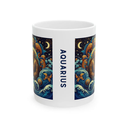 Aquarius Ceramic Mug 11oz