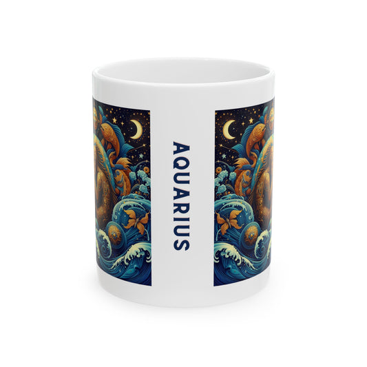 Aquarius Ceramic Mug 11oz