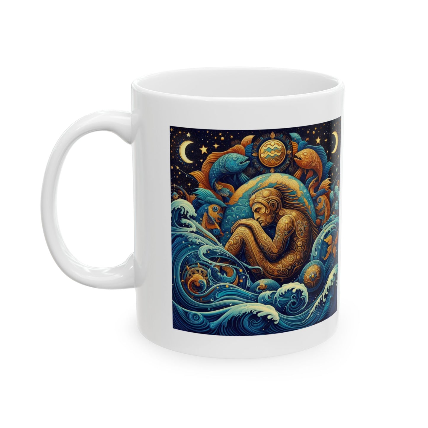 Aquarius Ceramic Mug 11oz