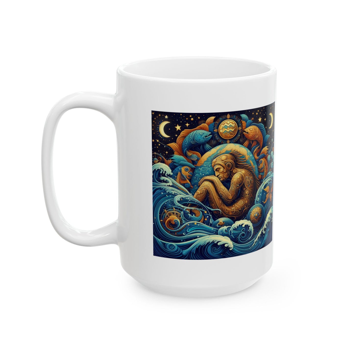 Aquarius Ceramic Mug 11oz